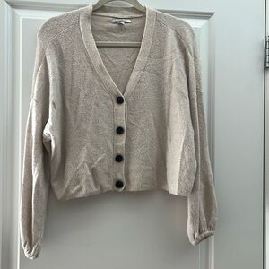 American eagle women’s cream button down cardigan